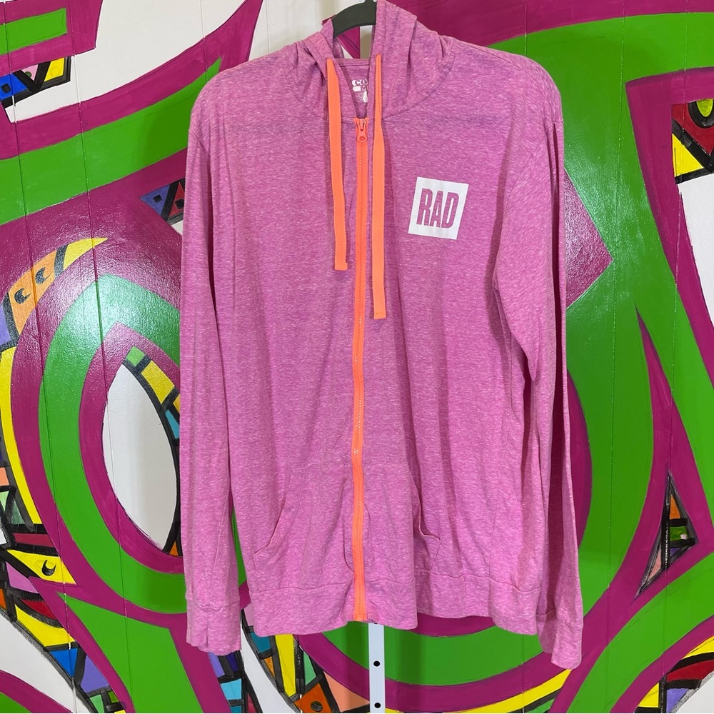 Color Me RAD, Burnout Zip Up Hoodie. Size Large. In excellent condition!